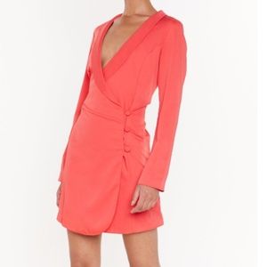 NWT NIB NastyGal Power of Me Blazer Dress
